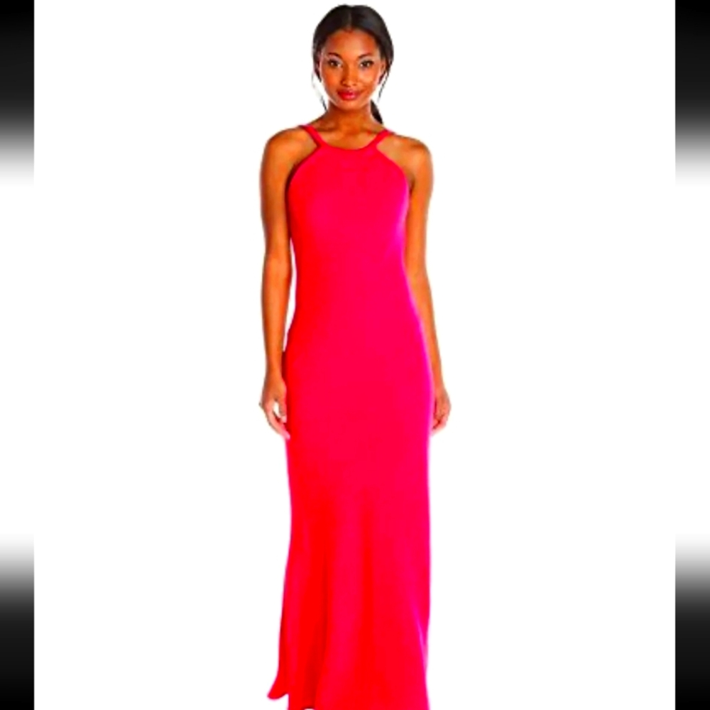 Calvin Klein  Red Halter Dress(6) NWT